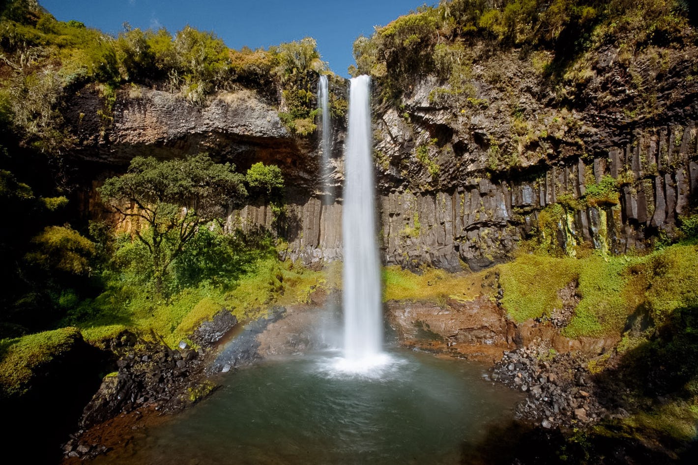 Waterfall at aberdare national park